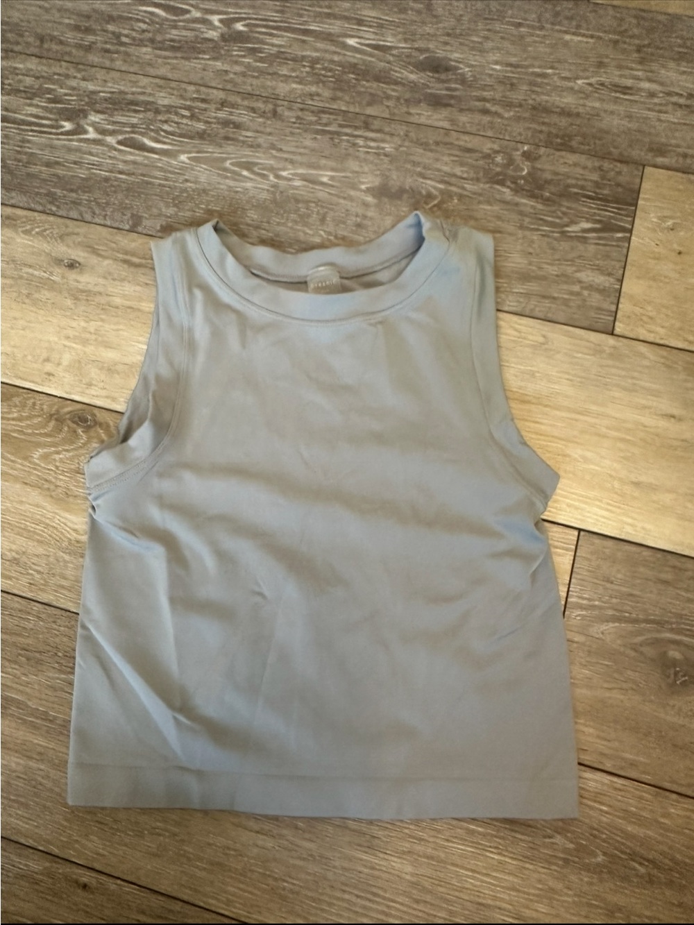 Dynamic Light Blue Sleeveless Top